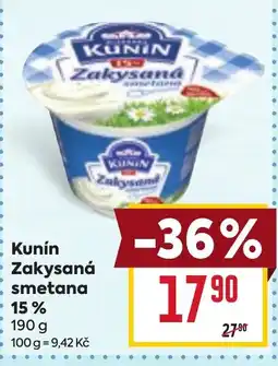 Billa Kunín Zakysaná smetana nabídka
