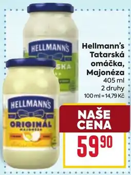 Billa Hellmann's Tatarská omáčka, Majonéza nabídka