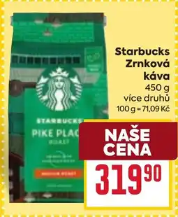 Billa Starbucks Zrnková káva nabídka