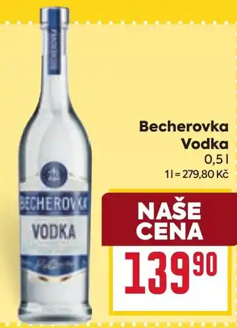 Billa Becherovka Vodka nabídka