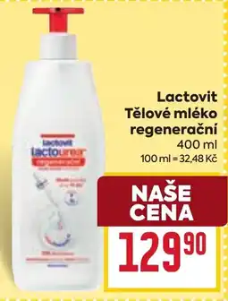Billa Lactovit tělové mléko regenerační nabídka
