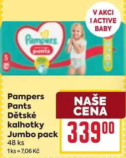 Billa Pampers Pants Dětské kalhotky nabídka