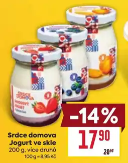 Billa Srdce domova Jogurt ve skle nabídka