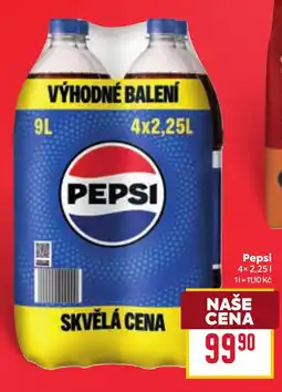 Billa Pepsi nabídka