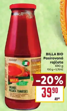 Billa Billabio pasírovaná rajčata nabídka