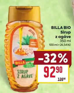 Billa Billabio sirup z agáve nabídka