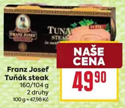 Billa Franz Josef Tuňák steak nabídka