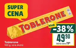 Billa Toblerone nabídka