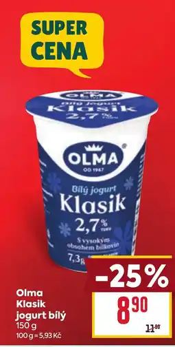 Billa Olma klasik jogurt bílý nabídka