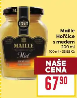 Billa Maille hořčice s medem nabídka