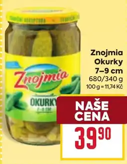 Billa Znojmia okurky nabídka