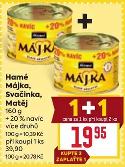 Billa Májka Hamé Májka, Svačinka, Matěj nabídka