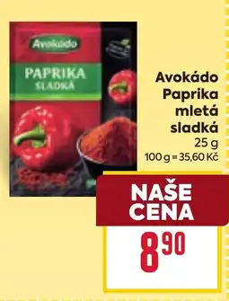 Billa Avokádo paprika mletá sladká nabídka