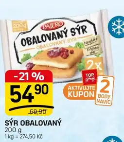 Flop Pajero obalovaný sýr nabídka