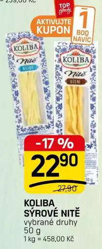 Flop Koliba sýrové nitě nabídka