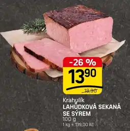 Flop Krahlulík lahůdková sekaná se sýrem nabídka