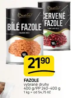 Flop Barsta fazole nabídka