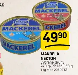 Flop Makrela nekton nabídka