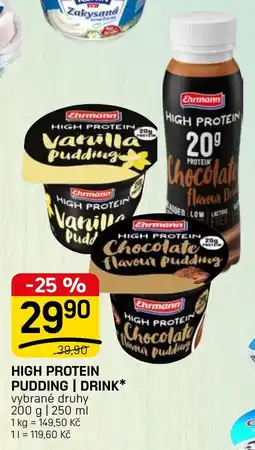 Flop Ehrmann high protein pudding | drink* nabídka