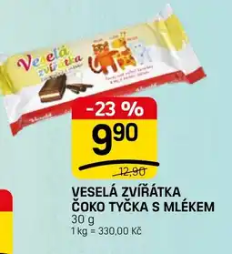 Flop Vešelá zvířátka čoko tyčka s mlékem nabídka