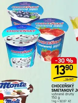 Flop Chocensky smetanovy jogurt nabídka