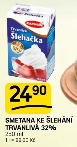 Flop Kapucin trvanlivá šlehačka nabídka