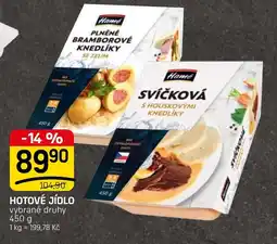 Flop Hamé svíčková s houskovými knedlíky nabídka