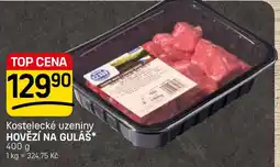 Flop Kostelecké uzeniny hovězí na gulás* nabídka