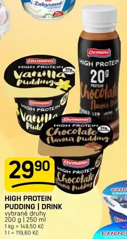 Flop Ehrmann high protein pudding | drink nabídka