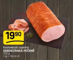 Flop Kostelecké uzeniny debrecínská pečeně nabídka
