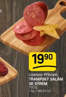 Flop Uzeniny Příbram trampský salám se sýrem nabídka