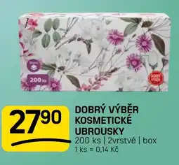 Flop Dobrý výběr kosmetické ubrousky nabídka