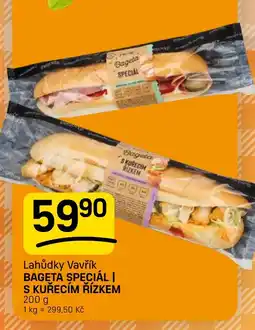 Flop Lahůdky Vavřík Bageta Speciál I S Kuřecím Řízkem nabídka