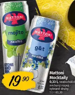 COOP TIP Mattoni Mocktaily nabídka