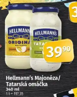 COOP TIP Hellmann's Majonéza/Tatarská omáčka nabídka