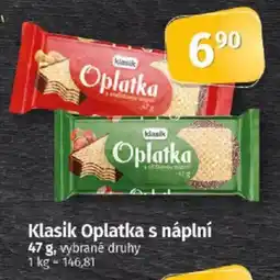 COOP TIP Klasik Oplatka s náplní nabídka