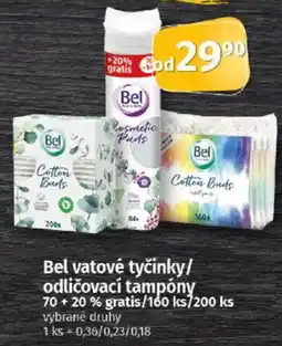 COOP TIP Bel vatové tyčinky/odličovací tampóny nabídka