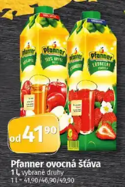COOP TIP Pfanner ovocná šťáva nabídka