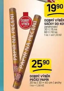 Flop DOBRÝ VÝBĚR PEČÍCÍ PAPÍR 20 ks 33 x 40 cm | archy nabídka