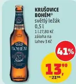 Penny Market KRUŠOVICE BOHÉM světlý ležák nabídka