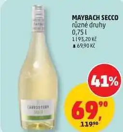 Penny Market MAYBACH SECCO různé druhy nabídka