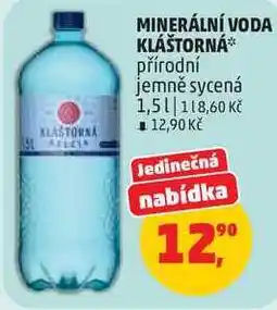 Penny Market KLÁŠTORNÁ přírodní jemně sycená nabídka