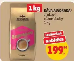 Penny Market KÁVA ALVORADA zrnková, různé druhy nabídka