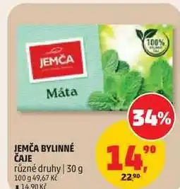 Penny Market Jemča bylinný čaj, vybrané druhy nabídka