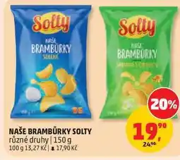 Penny Market NAŠE BRAMBŮRKY SOLTY různé druhy nabídka