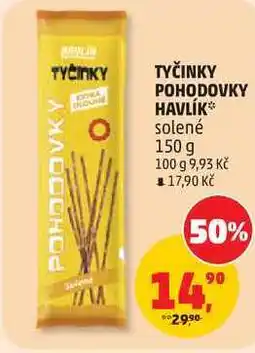 Penny Market TYČINKY POHODOVKY HAVLÍK solené nabídka