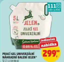 Penny Market PRACÍ GEL UNIVERZÁLNÍ NÁHRADNÍ BALENÍ JELEN nabídka