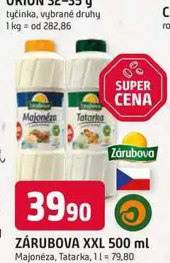 Trefa ZÁRUBOVA XXL 500 ml Majonéza, Tatarka nabídka