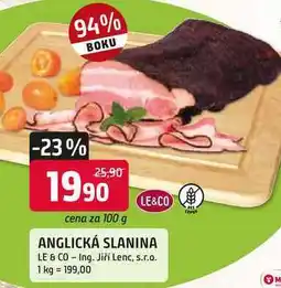 Trefa ANGLICKÁ SLANINA nabídka