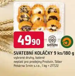 Trefa SRNÍN SVATEBNÍ KOLÁČKY 9 ks/180 g nabídka